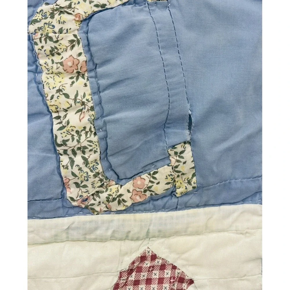 Vintage Handmade Quilt Alphabet Baby Nursery Crib ABC 34